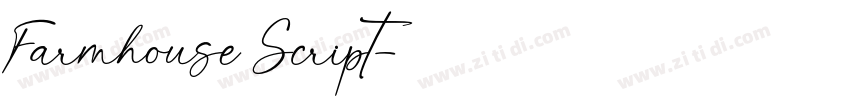 Farmhouse Script字体转换 Farmhouse Script字体转换